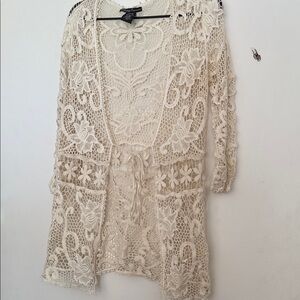 Simply Irresistible Cream Lace Cardigan